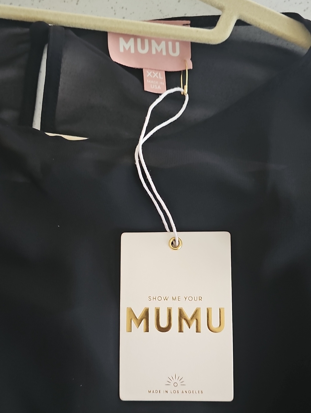 NWT Show Me Your MuMu Olsen Black Sheer Cape-Sleeve Mini Dress - Picture 8 of 11